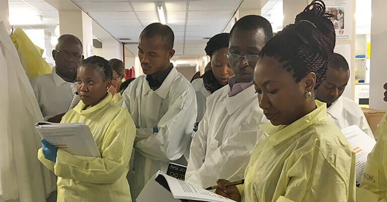 Image of Clinical Microbiology in Africa 2017 course participants